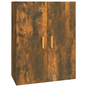 Armario colgante de pared roble ahumado 69.5x34x90 cm H