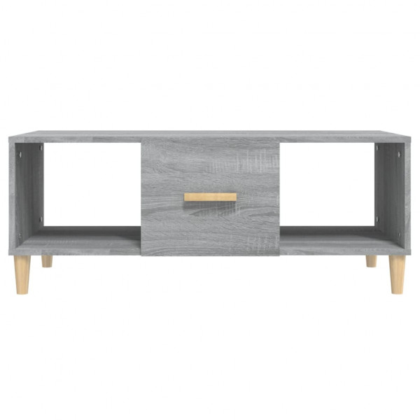 Mesa de centro madera contrachapada gris Sonoma 102x50x40 cm M 3