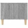 Mesa de centro madera contrachapada gris Sonoma 102x50x40 cm 5