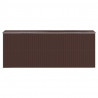 Cobertizo jardín acero galvanizado marrón oscuro 192x523x223 cm 5