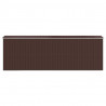 Abrigo de jardim 192x606x223 cm aço galvanizado castanho-escuro 5