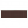 Abrigo de jardim 192x689x223 cm aço galvanizado castanho-escuro 5