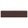 Abrigo de jardim 192x855x223 cm aço galvanizado castanho-escuro 5