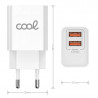 Cargador Red para iPhone COOL 2 x USB + Cable Lightning 1,2m (2.4 Amp) 4