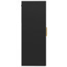 Armario de pared colgante negro 69.5x34x90 cm 4