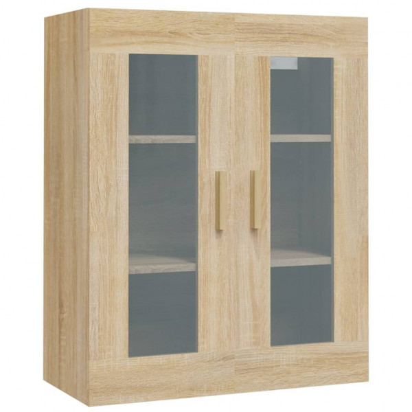 Armario colgante de pared roble Sonoma 69.5x34x90 cm M 2