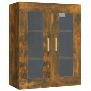 Armario colgante de pared roble ahumado 69.5x34x90 cm H