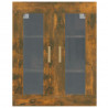 Armario colgante de pared roble ahumado 69.5x34x90 cm 3