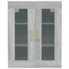 Armario de pared colgante gris Sonoma 69.5x34x90 cm 3