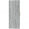 Armario de pared colgante gris Sonoma 69.5x34x90 cm 4