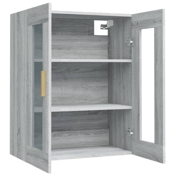 Armario de pared colgante gris Sonoma 69.5x34x90 cm M 5