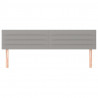 Cabeceira de cama 2 pcs tecido 90x5x78/88 cm cinzento-claro 3