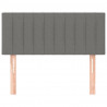 Cabeceira de cama tecido 80x5x78/88 cm cinzento-escuro 3