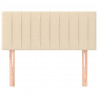 Cabeceira de cama tecido 80x5x78/88 cm creme 3