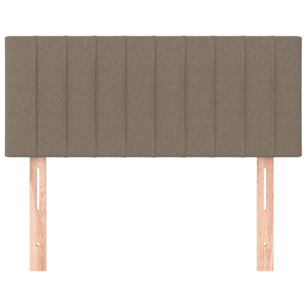 Cabecero de tela gris taupe 90x5x78/88 cm M 3