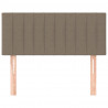 Cabeceira de cama tecido 100x5x78/88 cm cinzento-acastanhado 3
