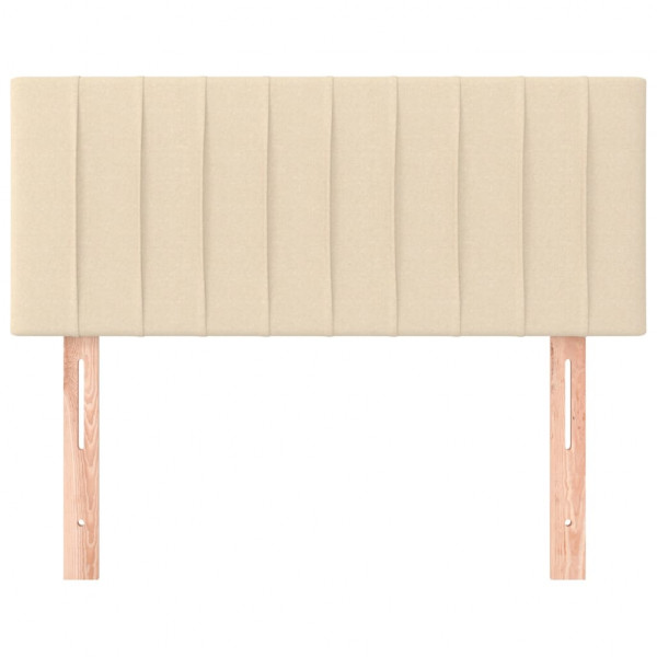 Cabeceira de cama tecido 100x5x78/88 cm creme M 3