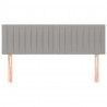 Cabeceros 2 unidades tela gris claro 72x5x78/88 cm 3