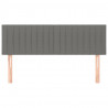 Cabeceira de cama 2 pcs tecido 72x5x78/88 cm cinzento-escuro 3