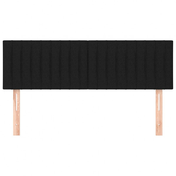 Cabeceira de cama 2 pcs tecido 72x5x78/88 cm preto M 3