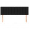 Cabeceira de cama 2 pcs tecido 72x5x78/88 cm preto 3