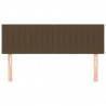 Cabeceira de cama 2 pcs tecido 72x5x78/88 cm castanho-escuro 3