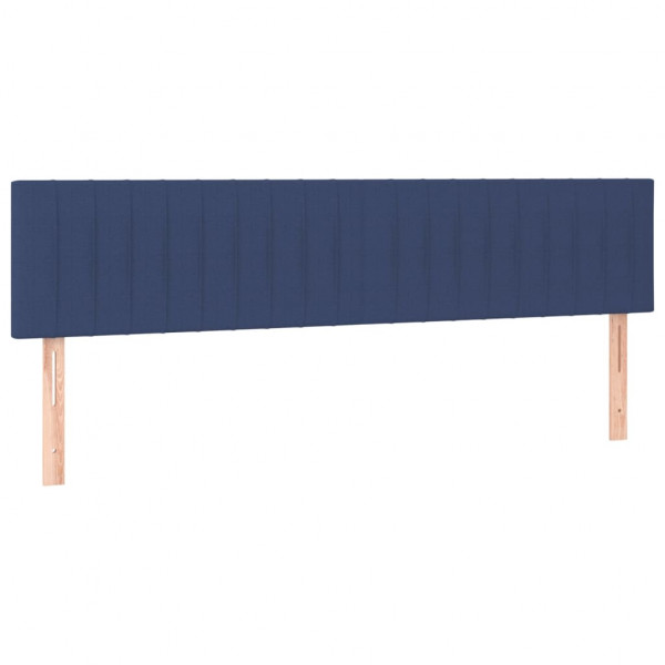 Cabeceira de cama 2 pcs tecido 80x5x78/88 cm azul M 2