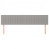 Cabeceira de cama 2 pcs tecido 100x5x78/88 cm cinzento-claro 3