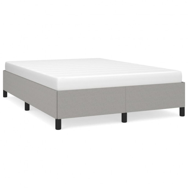 Estructura de cama de tela gris claro 140x200 cm M 2