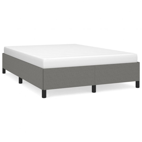 Estructura de cama de tela gris oscuro 140x200 cm M 2