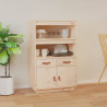 Aparador de madera maciza de pino 67x40x108.5 cm 1
