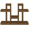 Soporte para plantas madera maciza pino miel 104.5x25x77.5 cm 5