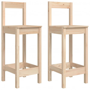Cadeiras de bar 2 pcs 40x41.5x112 cm pinho maciço H