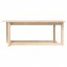 Mesa de centro de madera maciza de pino 110x55x45 cm 3
