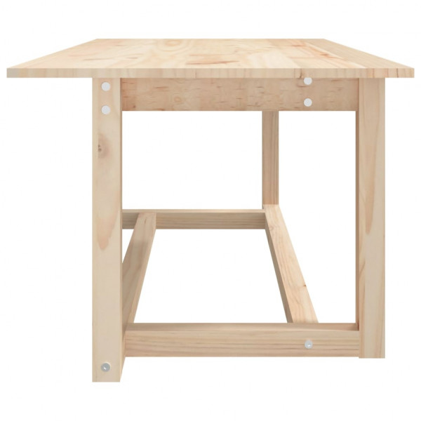 Mesa de centro de madera maciza de pino 110x55x45 cm M 4