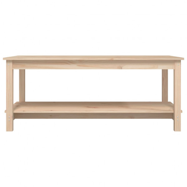 Mesa de centro de madera maciza de pino 110x55x45 cm M 5