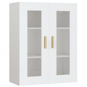 Armário de parede suspenso 69.5x34x90 cm branco H