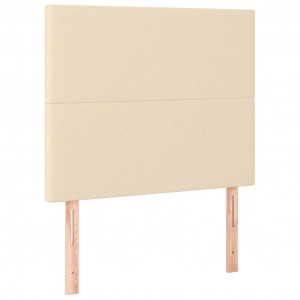 Cabeceira de cama 2 pcs tecido 80x5x78/88 cm creme H