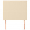 Cabeceira de cama 2 pcs tecido 100x5x78/88 cm creme 3