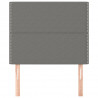Cabeceira de cama 2 pcs tecido 80x5x78/88 cm cinzento-escuro 3