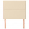 Cabeceira de cama 2 pcs tecido 100x5x78/88 cm creme 3