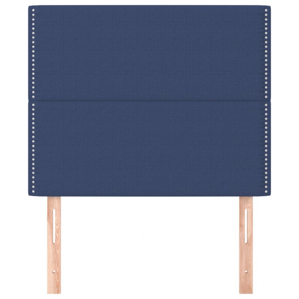 Cabeceros 2 unidades de tela azul 100x5x78/88 cm M 3