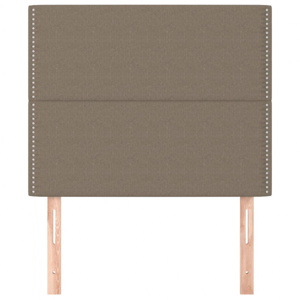 Cabeceros 2 unidades de tela gris taupe 90x5x78/88 cm M 3