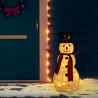 Muñeco de nieve decorativo de Navidad con LED tela lujosa 60 cm 1