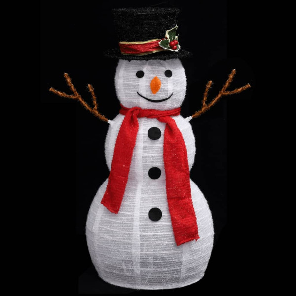 Boneco de neve decorativo de Natal com LED tela luxuosa 60 cm M 5