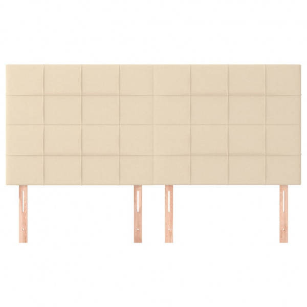 Cabeceros 4 unidades de tela color crema 100x5x78/88 cm M 3