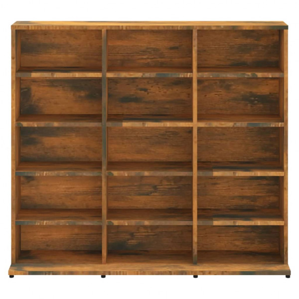 Estantería de CDs contrachapada roble ahumado 102x23x89.5 cm M 4