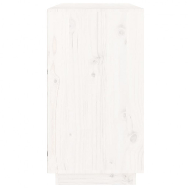 Aparador 100x40x75 cm madeira de pinho maciça branco M 5