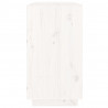 Aparador 100x40x75 cm madeira de pinho maciça branco 5