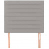 Cabeceira de cama 2 pcs tecido 80x5x78/88 cm cinzento-claro 3